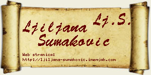 Ljiljana Šumaković vizit kartica